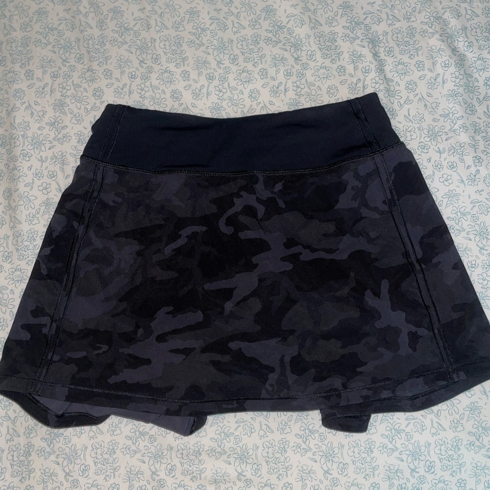 lululemon athletica Black Camouflage Skirt